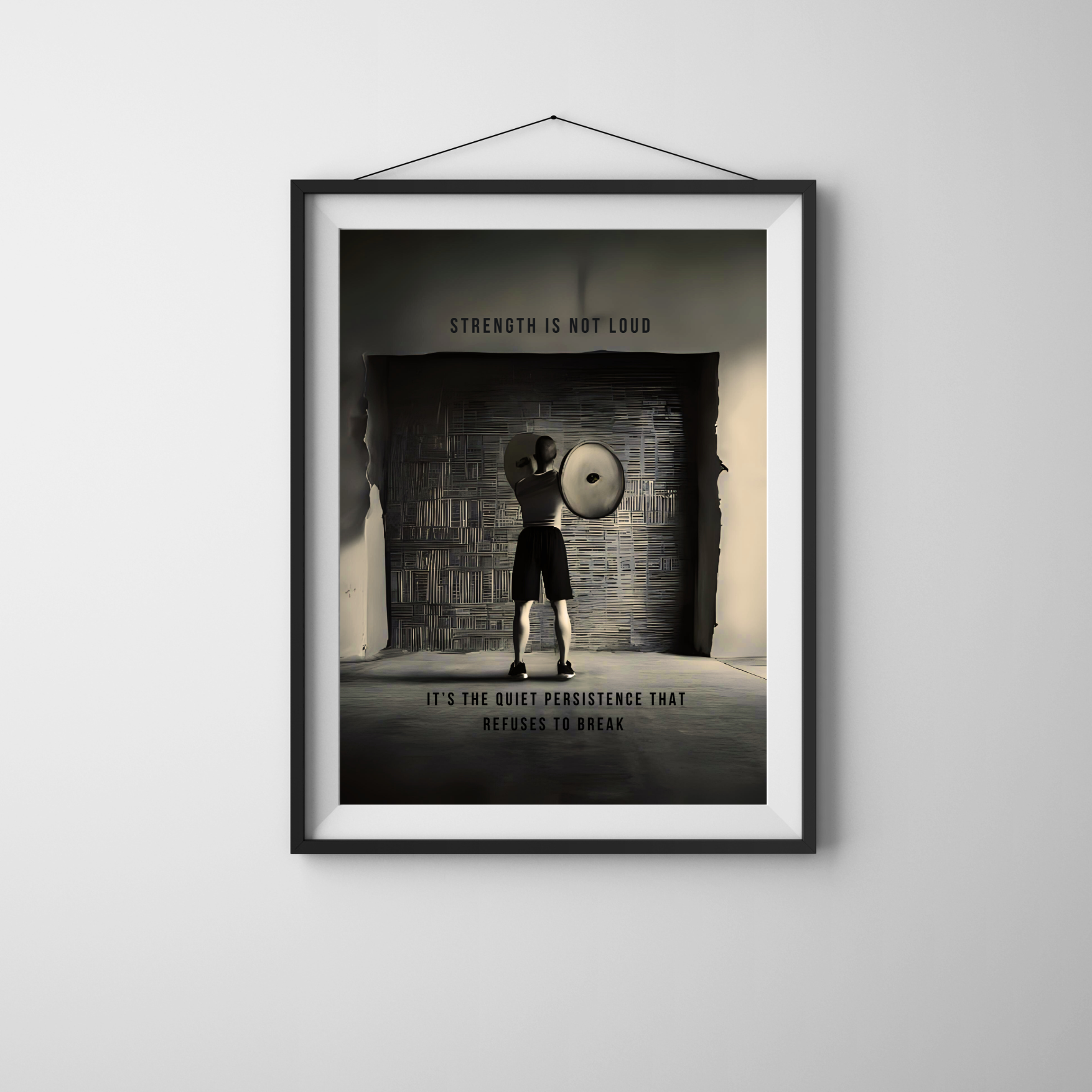 Strength | Large Matte Effect Wall Art for any living or work space