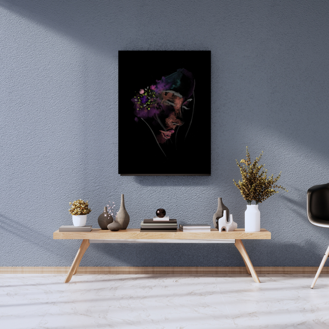 Dark Hues Poster Print | Large Picture | Wall Art | Home Decor | Picture Artwork | Grey Lady