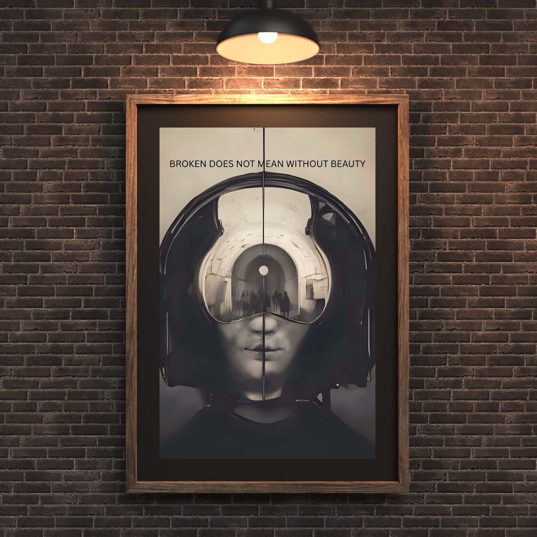 Broken Beauty | Large Matte Effect Wall Art for any living or work space