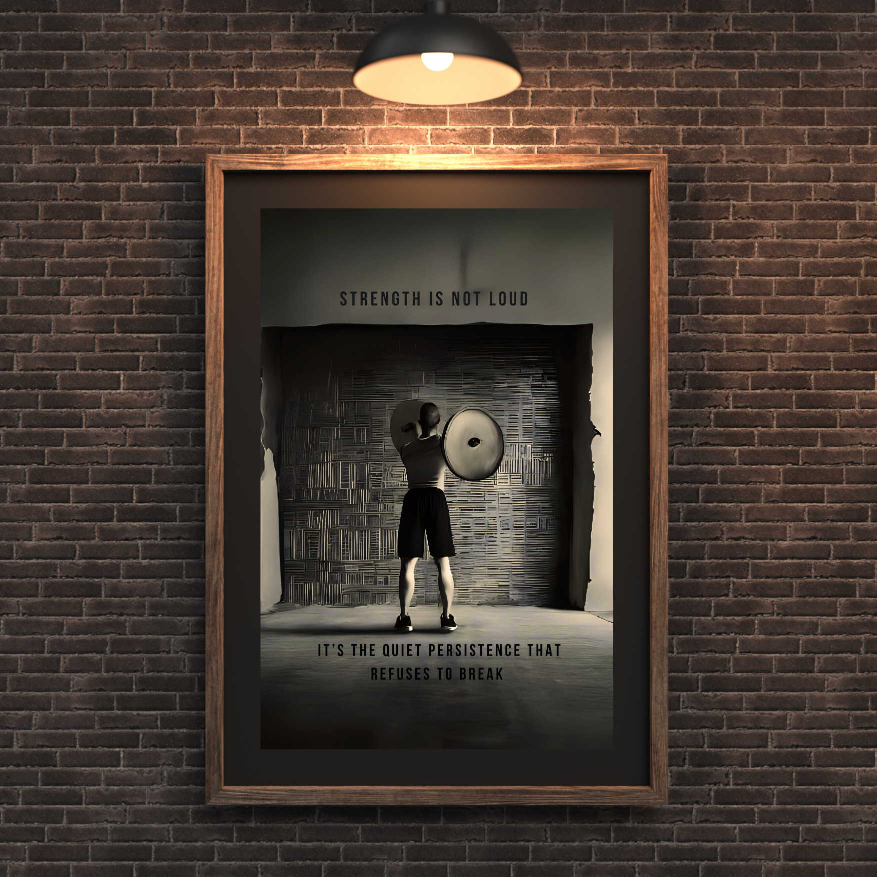 Strength | Large Matte Effect Wall Art for any living or work space