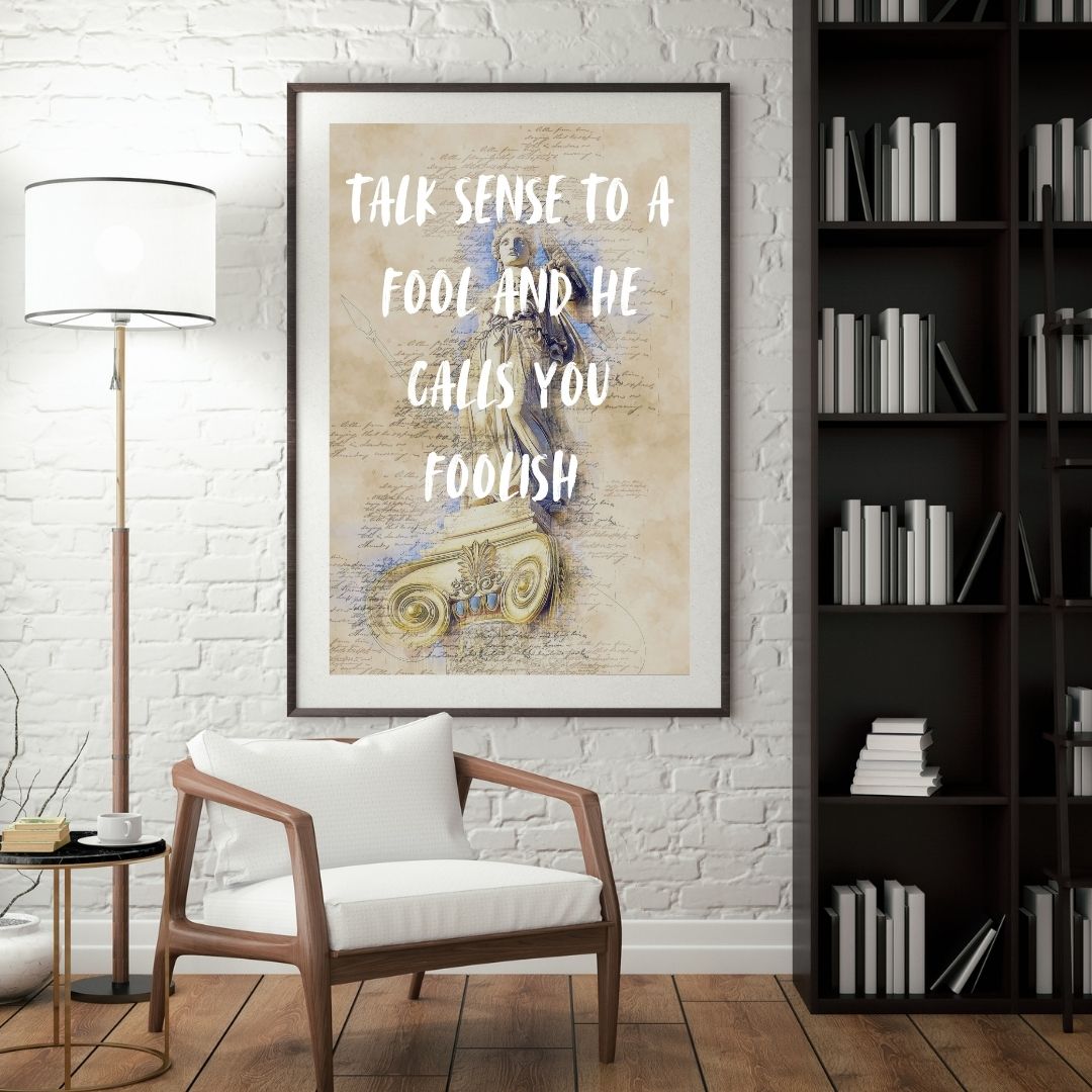 The Bacchae Print | Wall Art | Home Decor | Quote Art