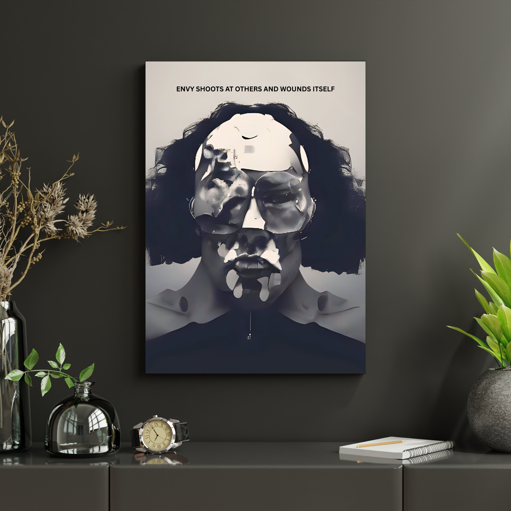 Envy | Large Matte Effect Wall Art for any living or work space