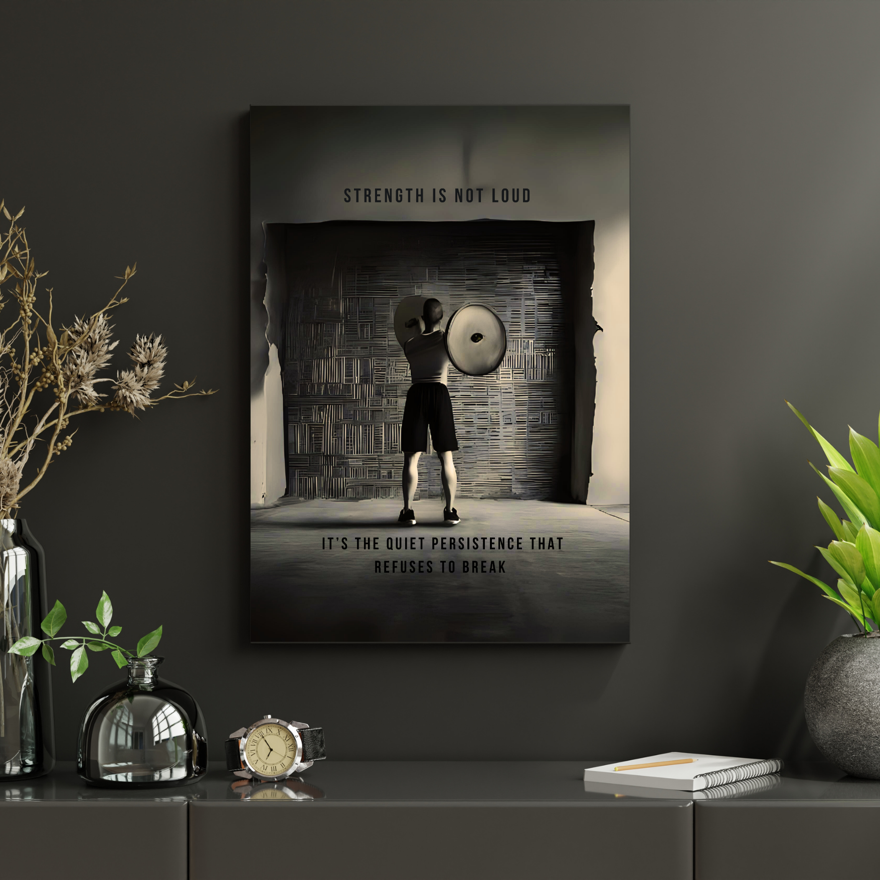 Strength | Large Matte Effect Wall Art for any living or work space