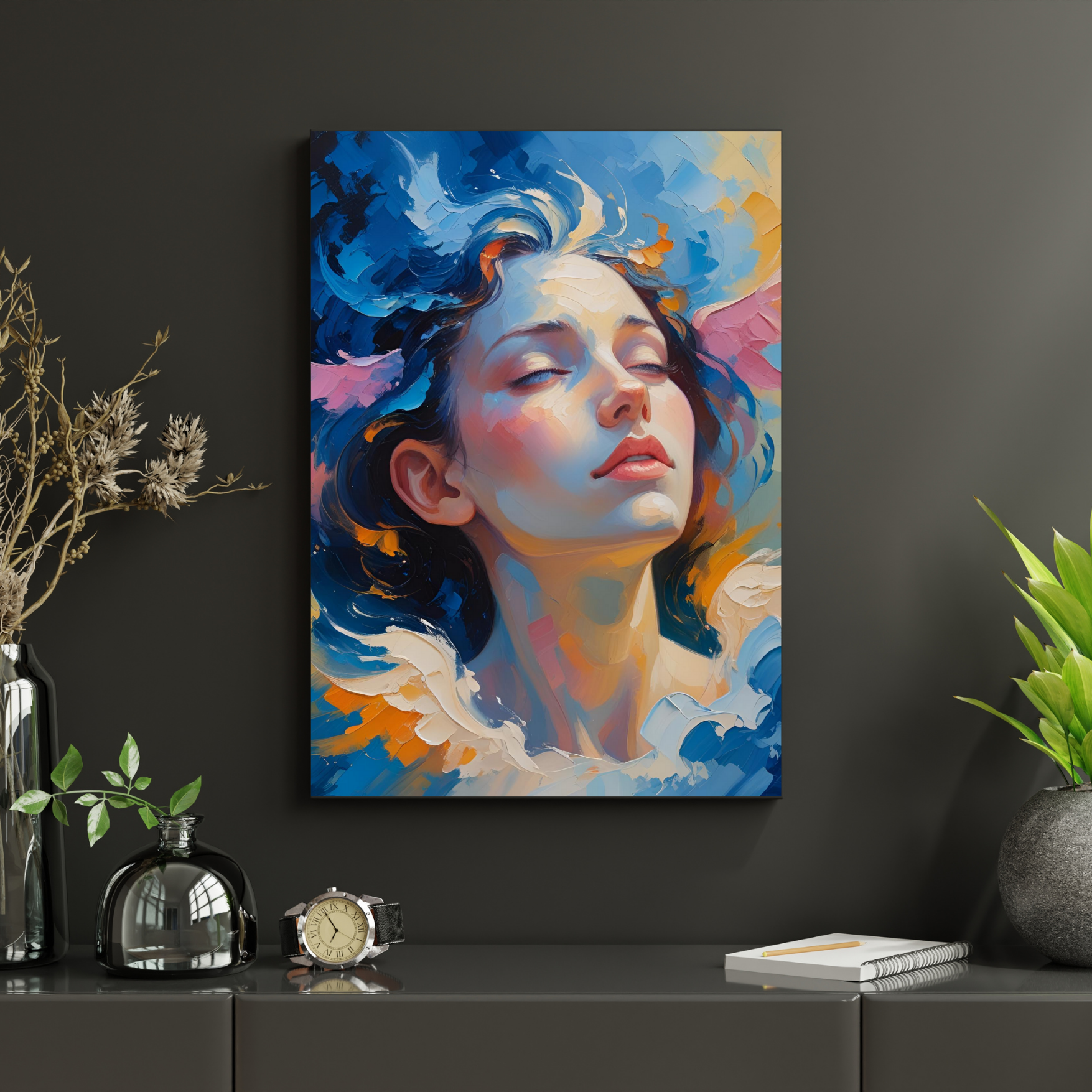 Bluebird | Large Matte Effect Wall Art for any living or work space