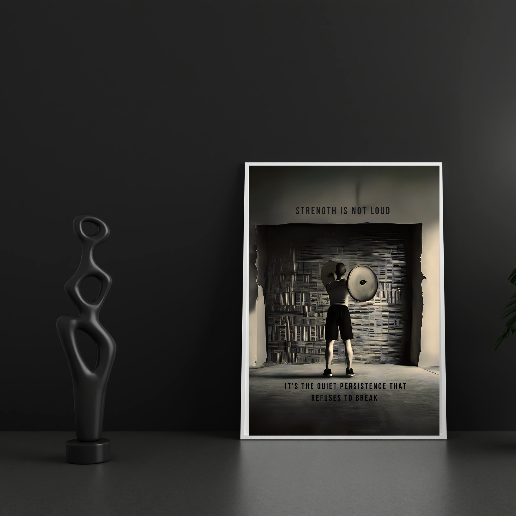 Strength | Large Matte Effect Wall Art for any living or work space