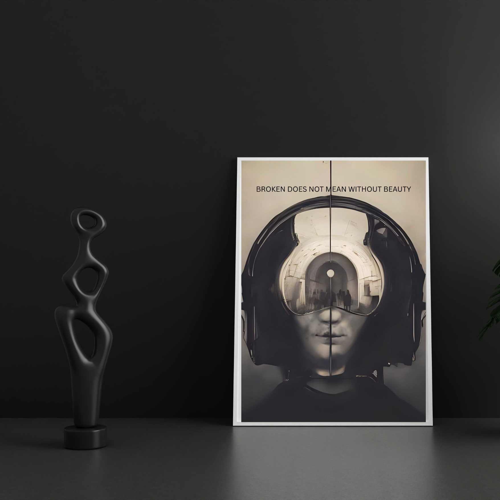 Broken Beauty | Large Matte Effect Wall Art for any living or work space