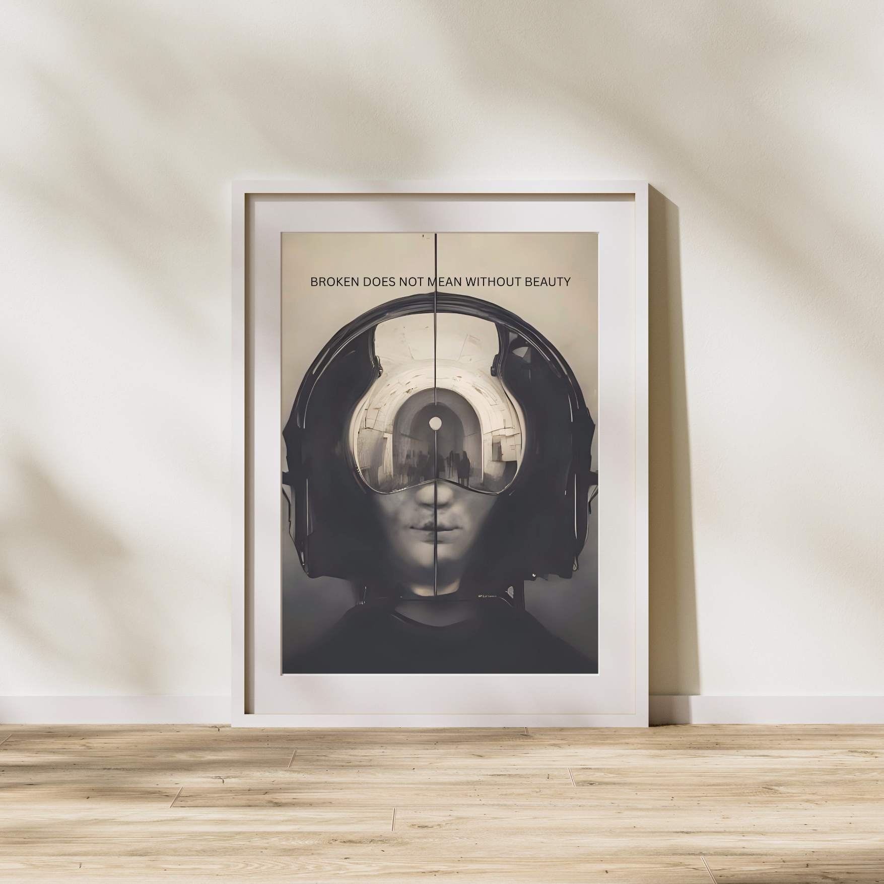Broken Beauty | Large Matte Effect Wall Art for any living or work space