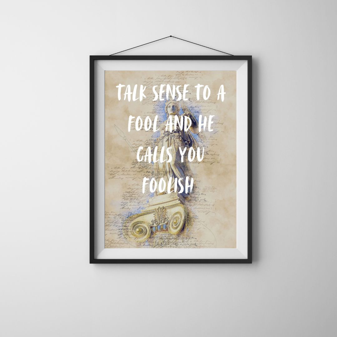 The Bacchae Print | Wall Art | Home Decor | Quote Art