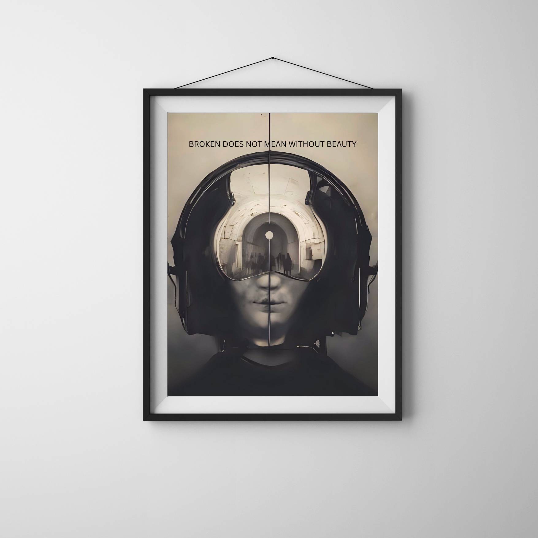 Broken Beauty | Large Matte Effect Wall Art for any living or work space