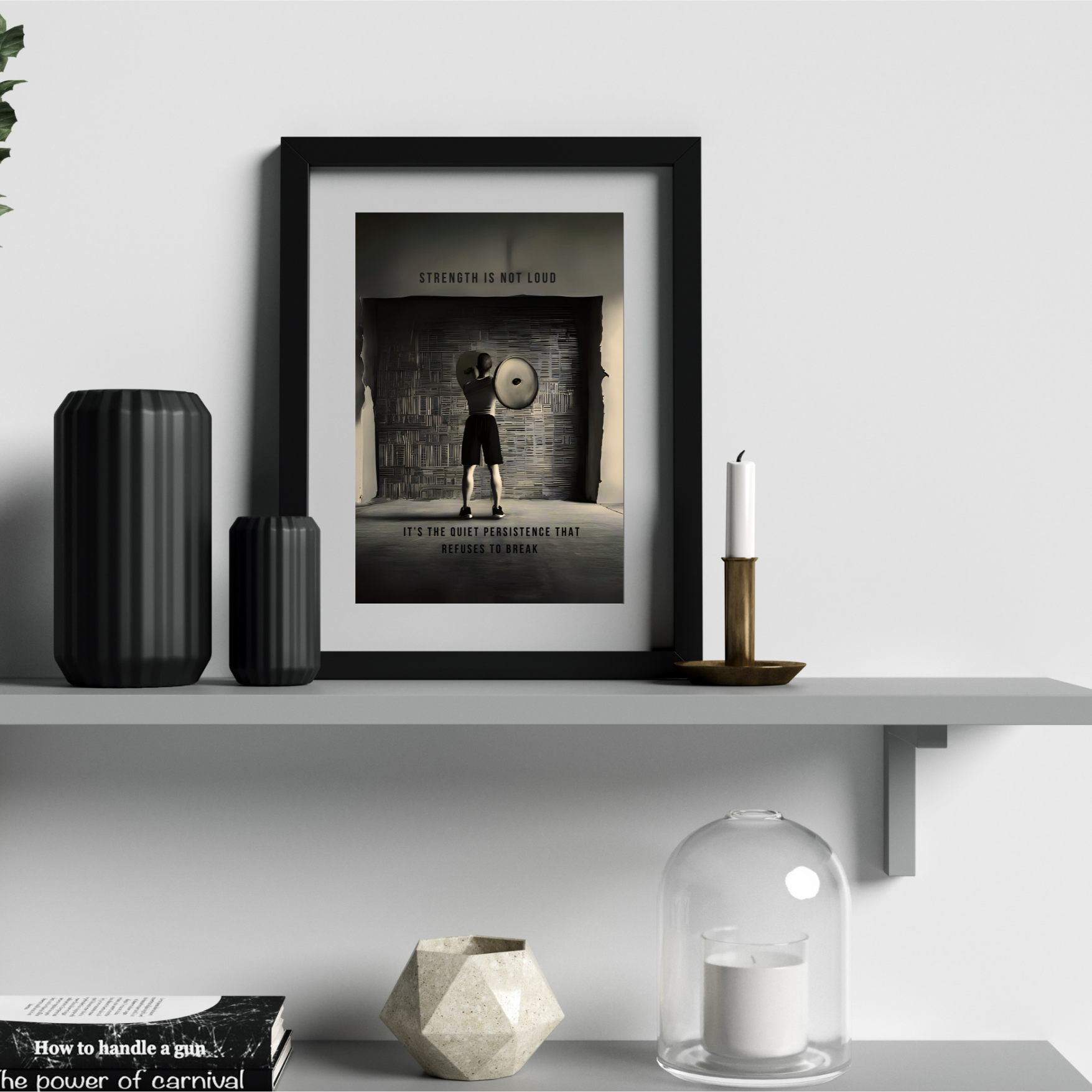 Strength | Large Matte Effect Wall Art for any living or work space