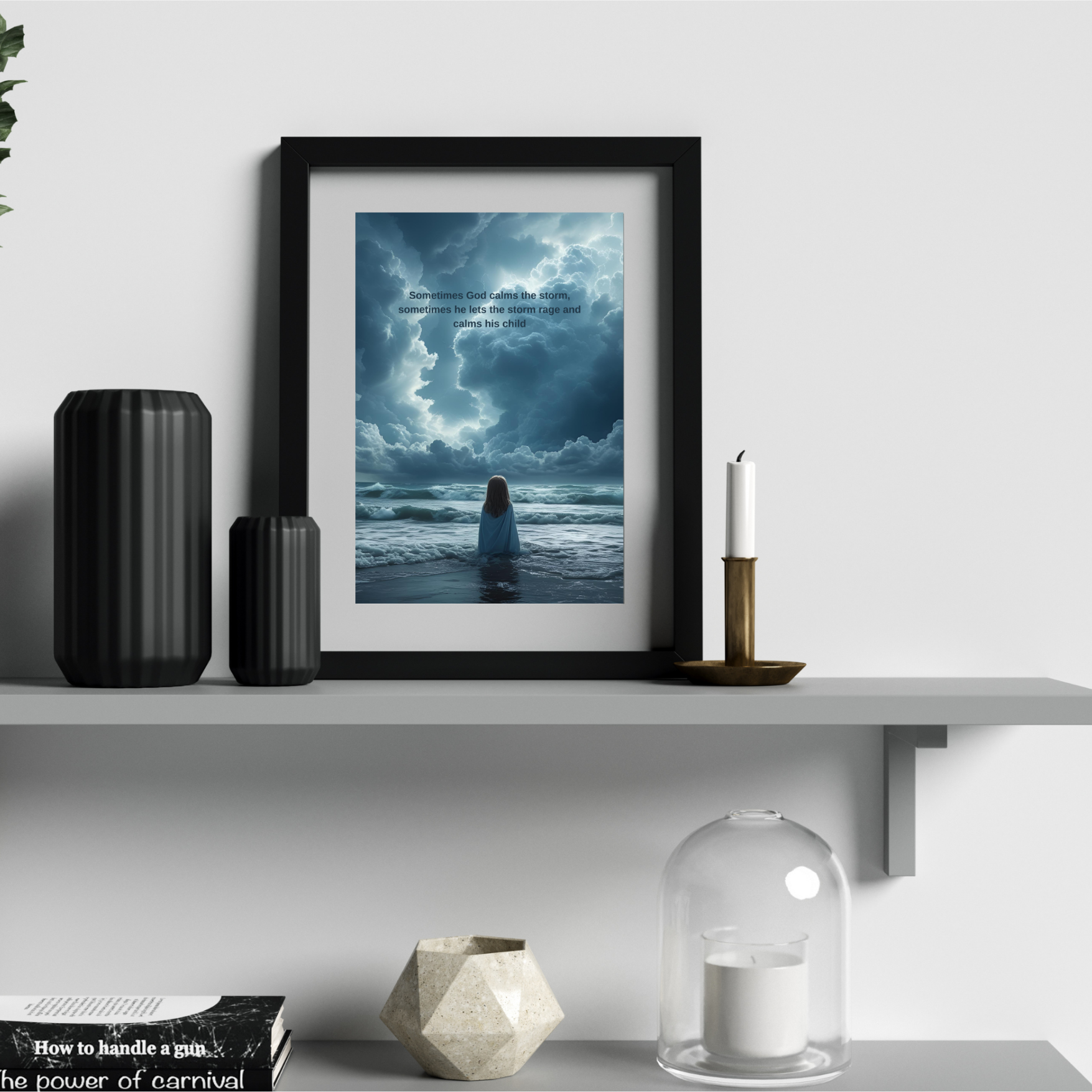 The Blue Storm | Large Matte Effect Wall Art for any living or work space
