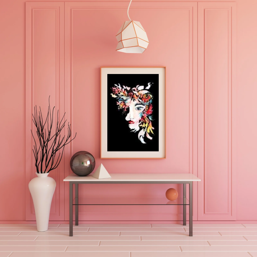 Dark Hues Poster Print | Large Picture | Wall Art | Home Decor | Picture Artwork | Flower Lady