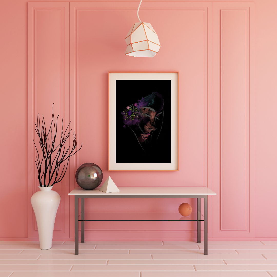 Dark Hues Poster Print | Large Picture | Wall Art | Home Decor | Picture Artwork | Grey Lady