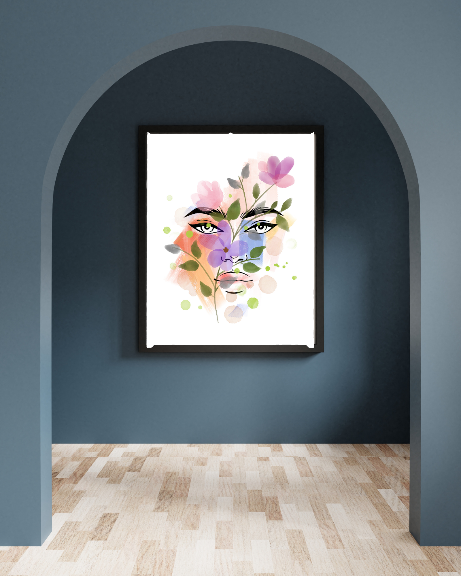 Pastel Flower Poster Print | Large Picture | Wall Art | Home Decor | Picture Artwork | Flower Lady