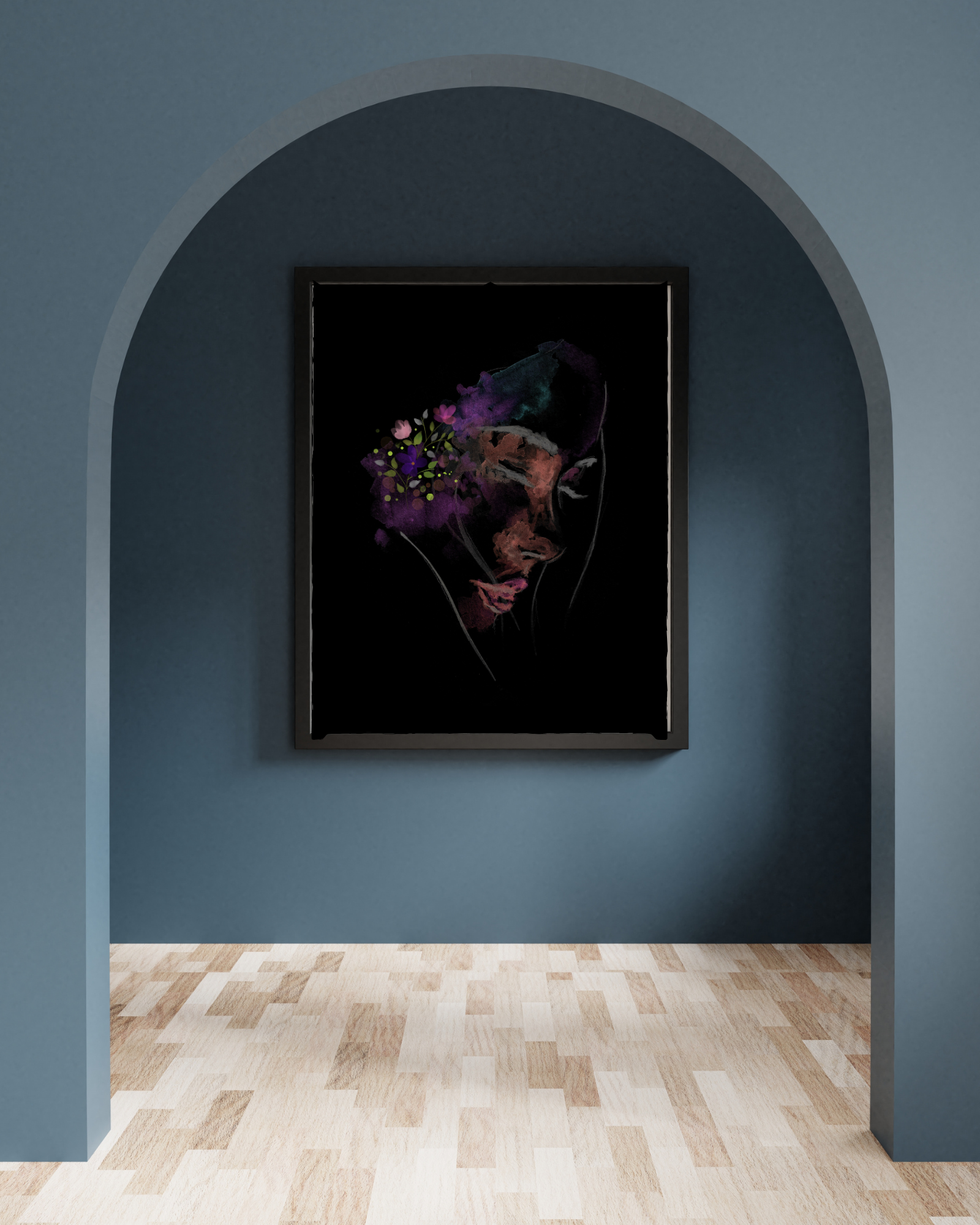 Dark Hues Poster Print | Large Picture | Wall Art | Home Decor | Picture Artwork | Grey Lady